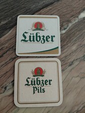2 Alte Bierdeckel Lübzer Pils