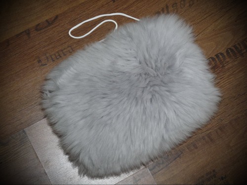 Muff aus echtem schaffell - muff,