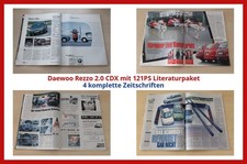 Daewoo Rezzo 2.0 CDX mit 121PS Literaturpaket - 4 komplette Zeitschriften