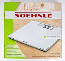 Soehnle Digitale Personenwaage Style Sense Comfort 100 Bis 180 kg Weiß Glas NEU