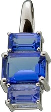 Tansanit Anhänger Platin 950