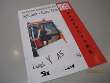 Prospekt Schlüter Euro Trac Fa. Egelseer (Y 15)
