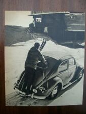 VW Volkswagen Käfer, beetle, Schnee, Ski, Faltdach, Abbildung, 1958