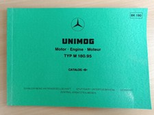 Mercedes Benz UNIMOG U 1000 Motor M180.95 Ersatzteilkatalog, Parts List, Ricambi
