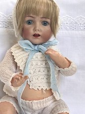 Antike Porzellankopf Puppe. J.D.K 257 Kestner Baby Biskuitporzellan 30 cm