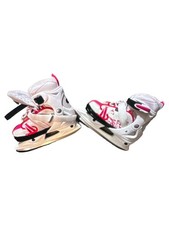 Crane Kinder Schlittschuhe Eiskunstlaufschuhe Gr. 33-36 Weiß Pink AMAZE XS V