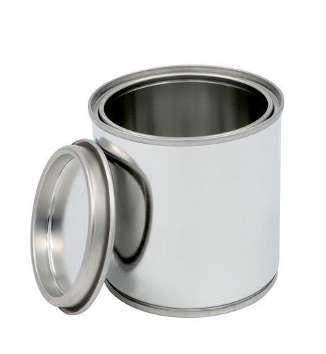 Leere blechdose inkl deckel - leere,