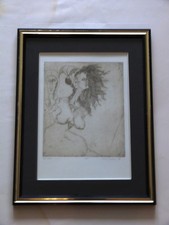 Klaus Böttger "Akt von 1966 Radierung