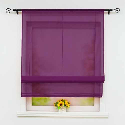 Voile raffrollo unifarbige - voile,