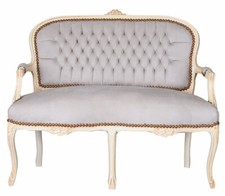 Barock Sofa Couch Samt Samtsofa Polstersofa Sofabank Shabby Sitzbank Kanapee