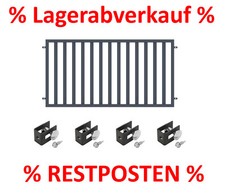 Zaunfeld Zaunelement Metallzaun Gartenzaun Lagerabverkauf "Salvador" 100x82 cm