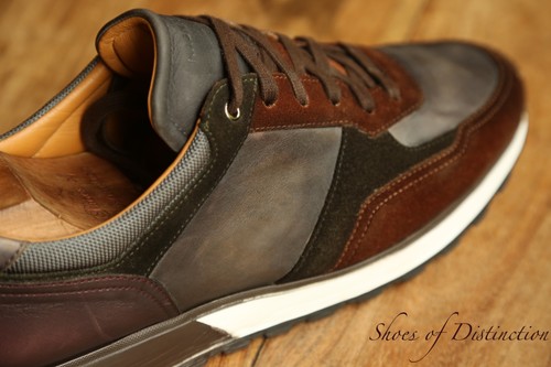 Magnanni grau leder schwarz - grau,