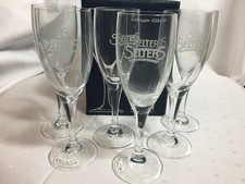 6 Selters Gläser Kristallglas