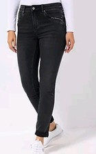 DINE 'N' DANCE Jeanshose Salsa 5-Pocket-Style Ziersteine Gr 18  Mu