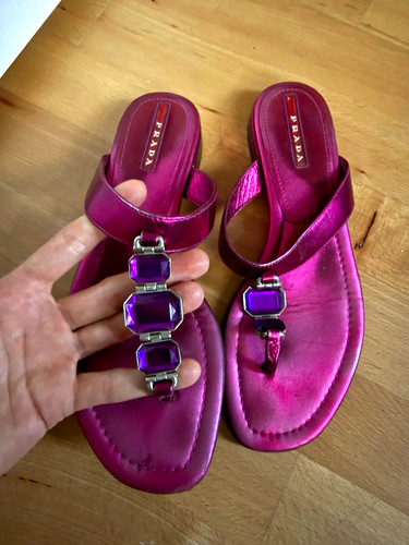 Prada vintage fuchsia - prada, leder