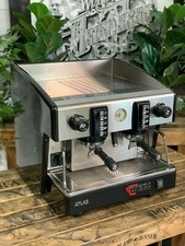 WEGA ATLAS COMPACT EVD 2 GRUPPEN SCHWARZ ESPRESSO-KAFFEEMASCHINE WAGEN...