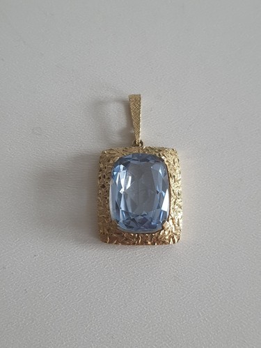 Art deco aquamarin anhänger - aquamarin,