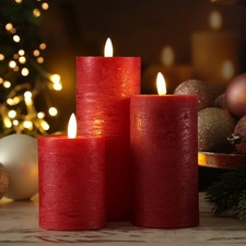 LED Kerzen LINA Rustik Optik