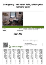 Tolles Schlagzeug,  gut