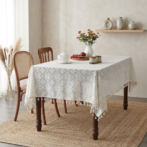 Gestrickte tischdecke - gestrickte,
