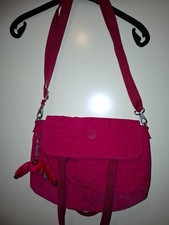 Kipling Pink Crossbody Umhängetasche, Henkel und Gurt