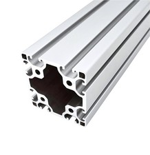 Aluminiumprofil 80x80l nut - 80x80l,