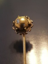 Krawattennadel Gold Antik um 1900 Jugendstil, Goldschmiedearbeit, Unikat PIN 