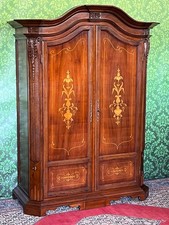 Barock Schrank Empire Dielenschrank Biedermeier Intarsien Kasten STILMÖBEL