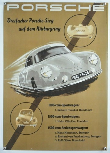 Plakat poster porsche - poster, 3-fach
