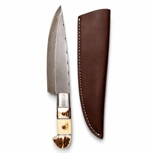 Jagdmesser damast hirschhorn - jagdmesser,