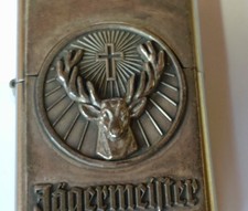 Original Zippo  Jägermeister Satiniert Emblem H 08 Benzinfeuerzeug 