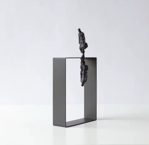 Skulptur metall resin - metall,