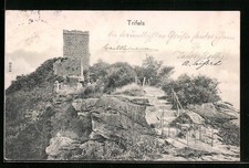 Ansichtskarte Annweiler, Trifels mit Burgruine 1904 