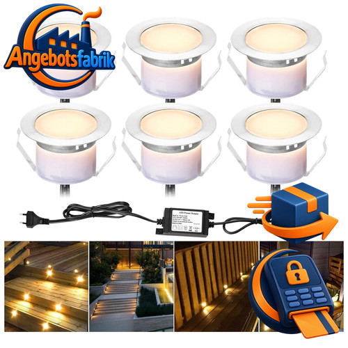 Led bodeneinbaustrahler 6er - bodeneinbaustrahler,