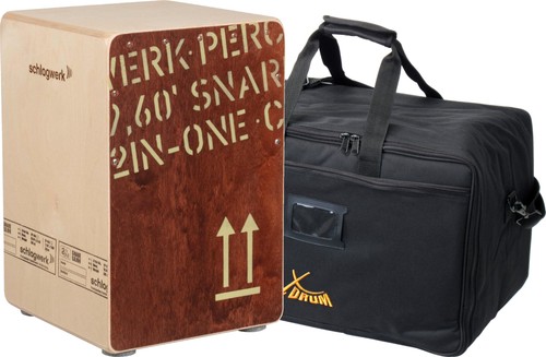 Schlagwerk cajon 2inone red - cajon,