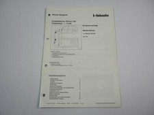 Mazda Demio Typ DW 1,4l Minivan Einbauanleitung Webasto Thermo Top BW50  Heizung