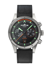 Fortis Flieger F-43 Bicompax,  Armband Leder, F4240005