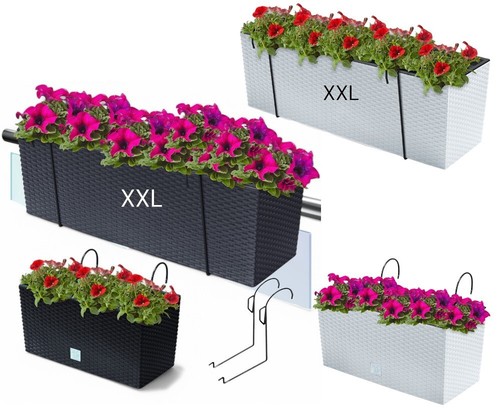 Blumenkasten mit halter - blumenkasten, 2-halter