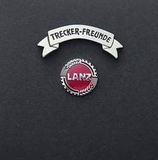 2er SET: PIN/Anstecker TRECKER FREUNDE / LANZ Logo (Oldtimer Traktor) Bulldog