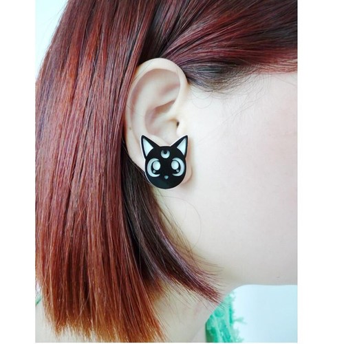 Sailor moon earrings luna - sailor,