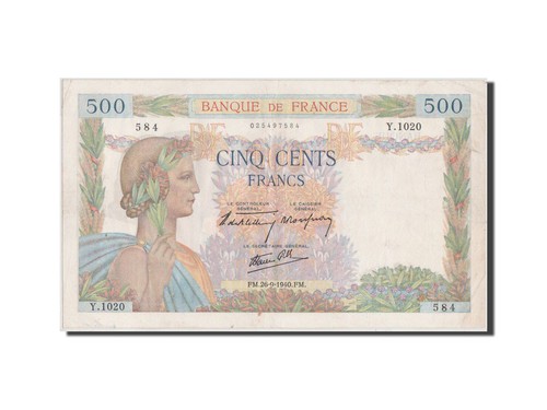 Geldschein frankreich 500 - geldschein,, frankreich,