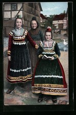 AK Junge Frauen beim Lesen in