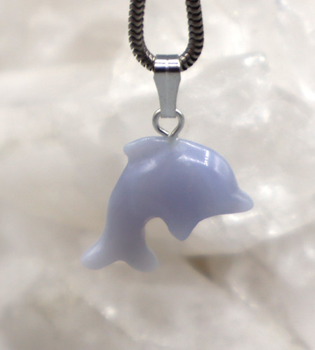 Chalcedon anhänger delfin - anhänger,