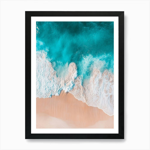Luftaufnahme eines strandes - eines,
