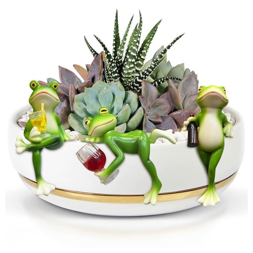 Frosch figuren blumentopf - figuren,