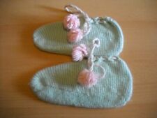 Bettschuhe gehäkelt Handarbeit 60er Jahre