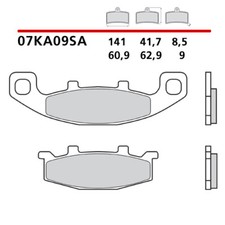 PAAR BREMSBELÄGE VORNE BREMBO