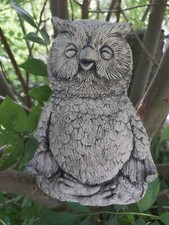 Steinfigur Eule Garten Figur