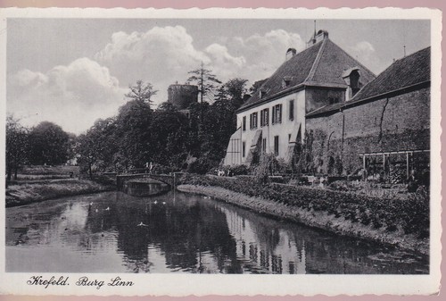 Krefeld burg linn - ak,,