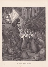 1870 GUSTAVE DORE Druck - "Der